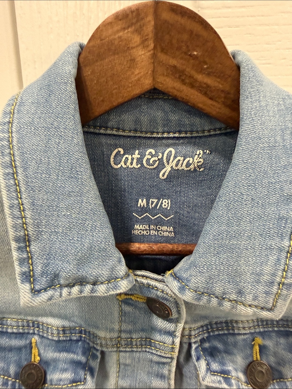 Cat & Jack Light Blue Girls' Denim Jacket - Picture 4 of 7